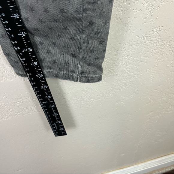 MNG jeans skinny Jeans Dark Gray Stars stretch Jeans novelty mid rise skate Sz14 - Picture 13 of 13